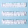 100 Unidades/Conjunto Touca de Banho Descartável Impermeável Resistente ao Desgaste À Prova de Poeira Solta Transparente Confortável Impermeável Touca para Cabelo Capa para Tintura de Cabelo para Mulher