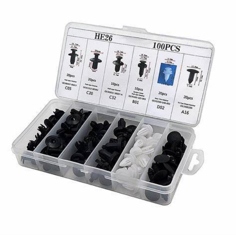 100PCS car box buckle, general auto parts, combination set car buckle