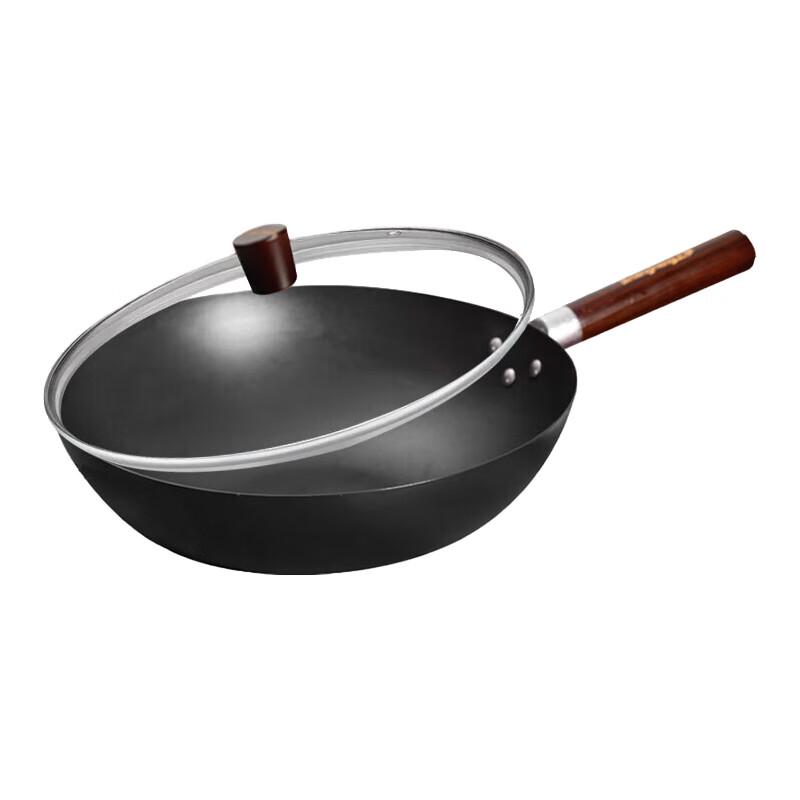 Shangheng 30CM Aluminum Alloy Non-Coated Stir-Fry Wok
