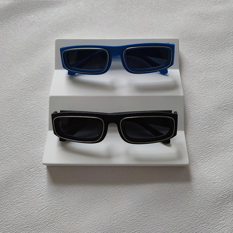 2 Pairs Per Set Small Frame Rectangle Sunglasses For Men Women Fashion Square Outdoor Eyewear Trendy Party Sun Glasses UV400