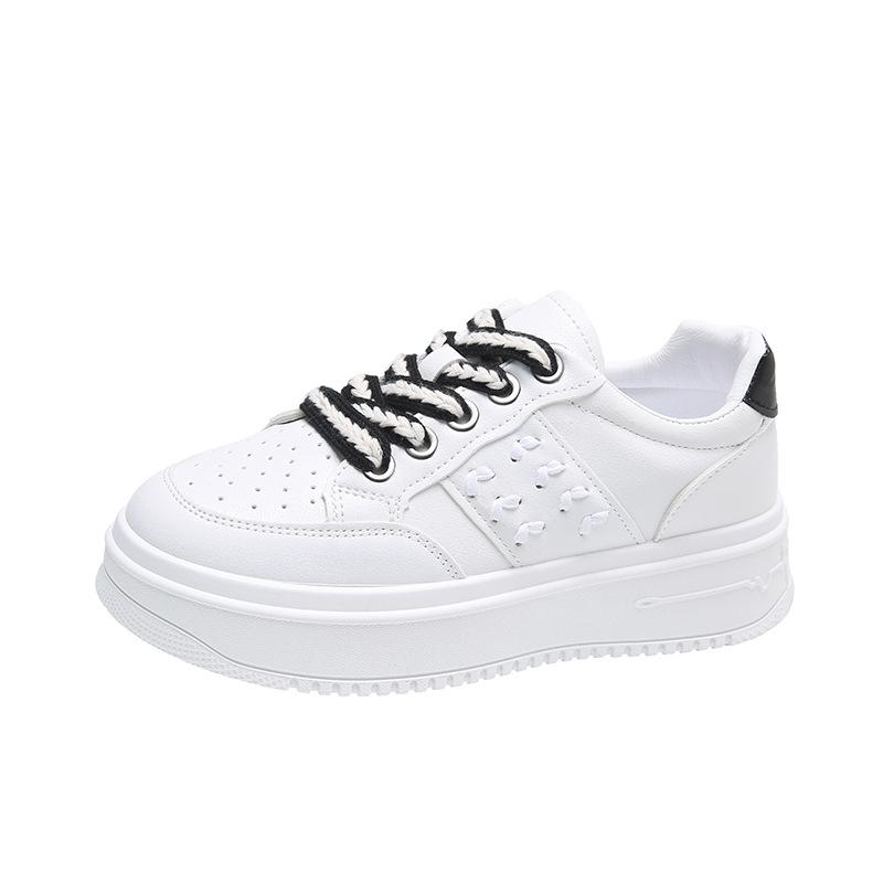 Early spring new breathable and lightweight single shoes fashion height increase student running leisure sports women's board shoes