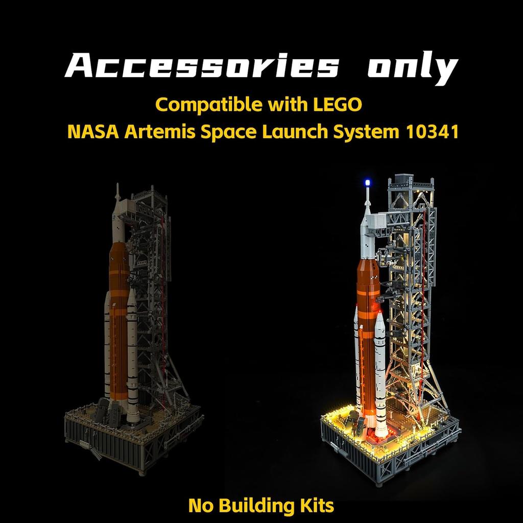 BrickBling LED Light for Lego 10341 NASA Artemis Space Launch System, Bricks Not Included (Classic Version Light)