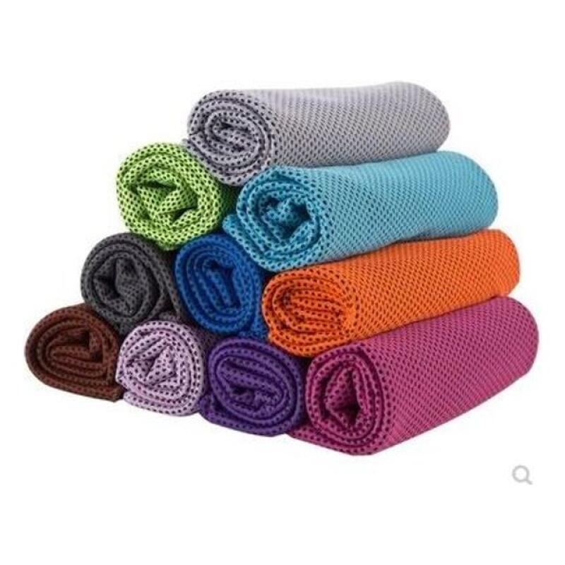 Ice Towel Health Sports Dry Sweat Absorbent Towel [WC118A9] Gray 1P