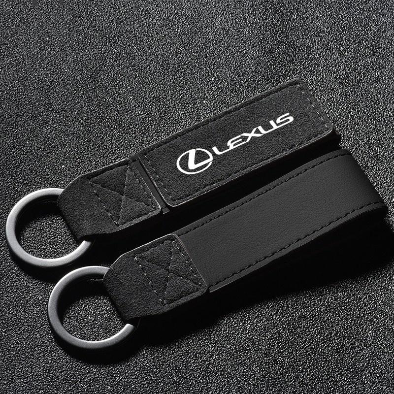 2026 Hot Interior Stickers Leather Car Logo Keychain Key Chains Rings Pendant For Lexus GS F Sport 350 Ct200h Uvx 250h Nx 300h R BR7