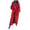 Women's Winter Long Lapel Warm Sweater Loose Knit Cardigan Jacket Solid Color Thick Fashion Sweater Coat