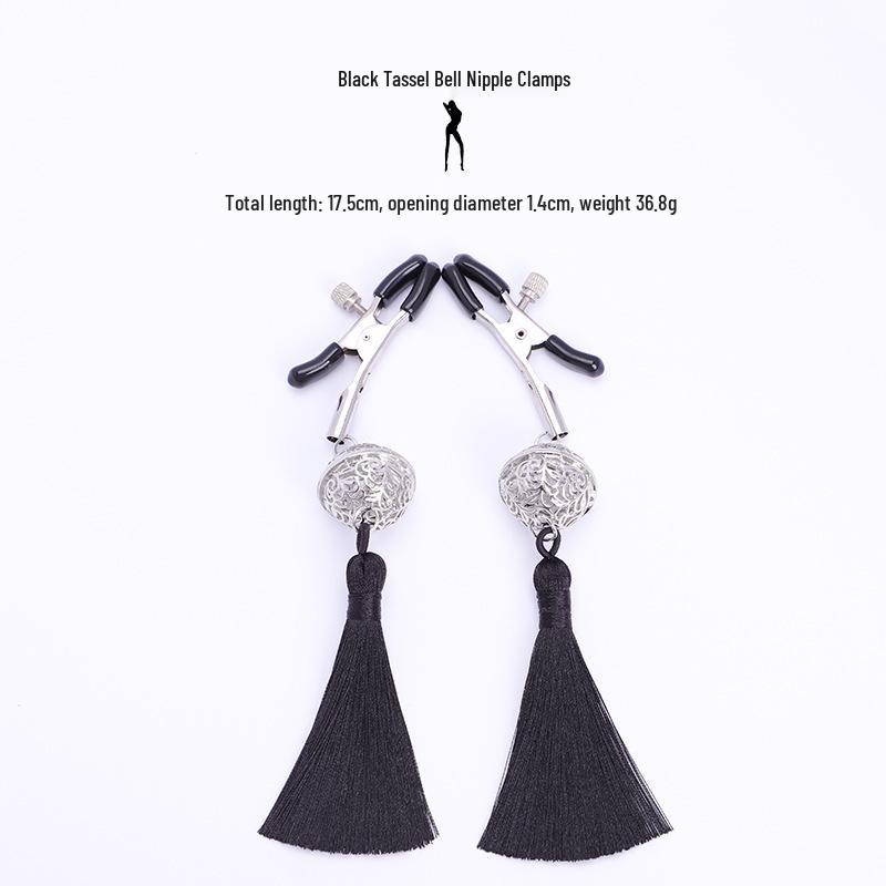 Women's Wearable Erotic Double Peaks SM Nipple and Vaginal Clamps