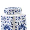 Porcelain Temple Jar Ceramic Ginger Jar Porcelain Food Storage Jar Flower Vase for Home Decor