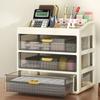 with Drawer Desktop Drawer Storage Box Plastic Drawer Box Creative Cosmetic Storage Box  Stationery