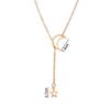 Stackable Moon Star Pendant Choker Necklace Trendy Ins Popular Jewelry for Women Daily Outfit Party Accessory