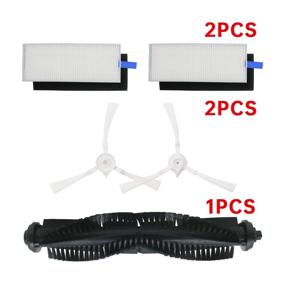

Основная щетка HEPA-фильтр для Qihoo 360 S6 Рулонная щетка Боковая щетка Швабра Ткань Робот-пылесос Запасные части Аксессуары