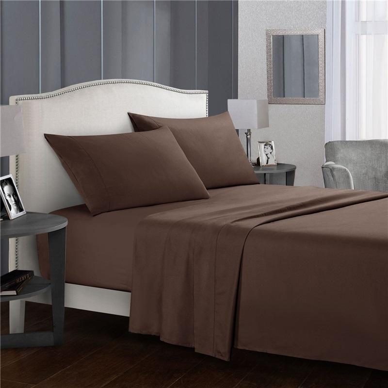 Home Textile Bed Sheets, Bed Sheets, Solid Color Printing, Four-piece Bedding, Simple, Skin-friendly And Comfortable