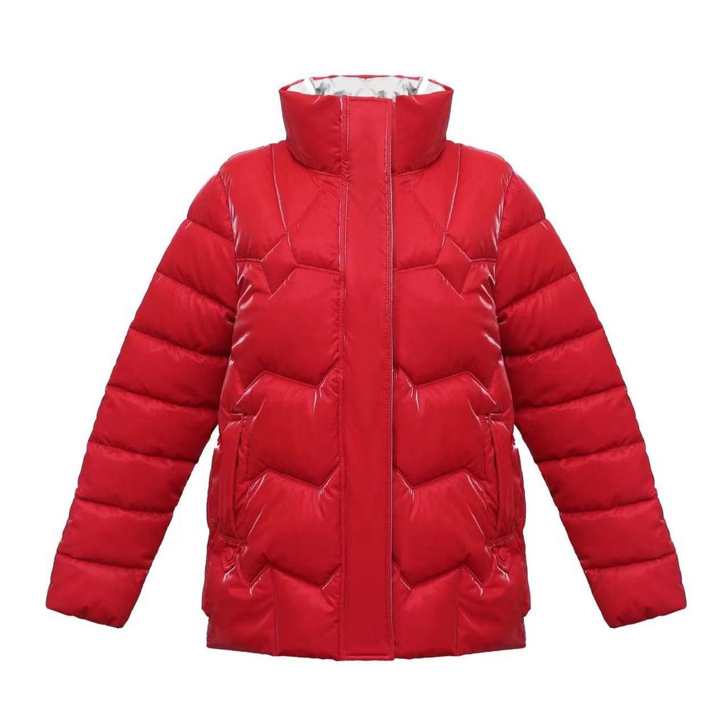 Selling Pearl Glossy Down Cotton Jacket for Women's Short Winter New Style Small Fashionable Wash Free Cotton Jacket Jacket