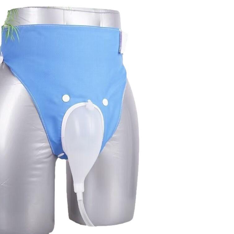 Elderly Male Urine Collection Pants - Odor-Proof Device for Bedridden Use