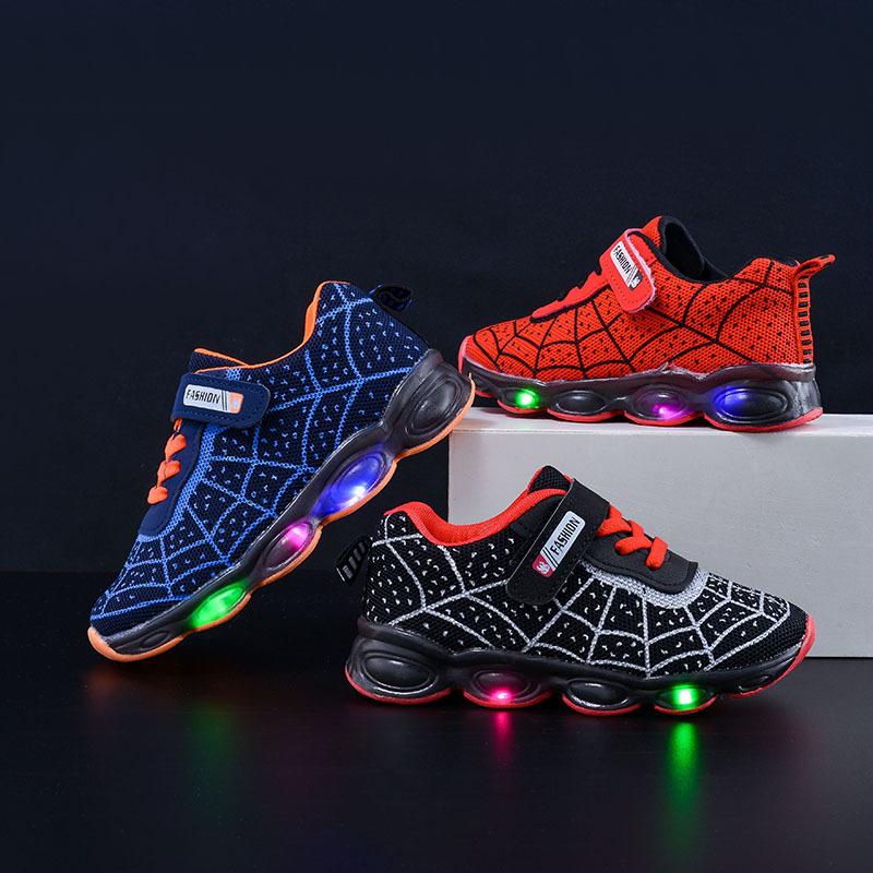 Boys' Shoes, Girls' Single Shoes, Illuminated Sports Shoes
