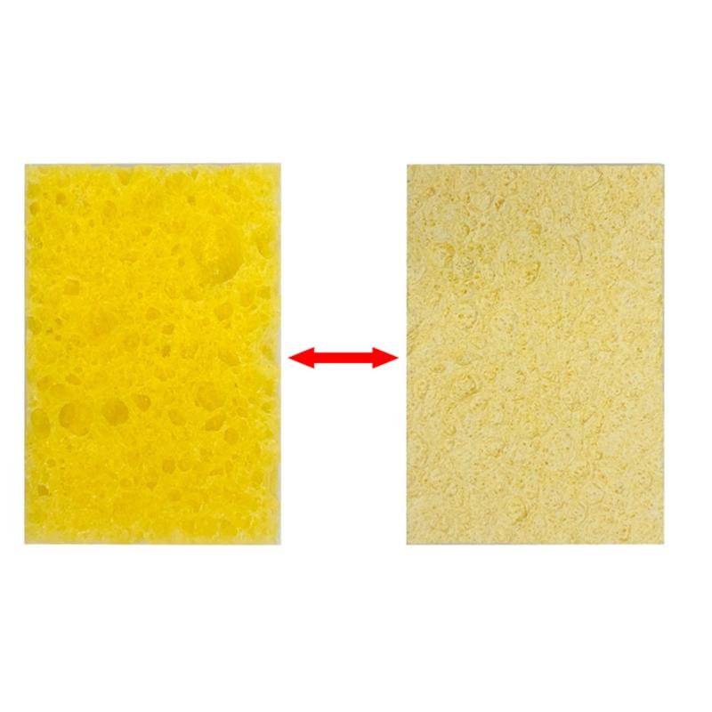 Pack of 10pcs Soldering Iron Cleaning Sponge Square Sponge High Temperature Sponge Welding Platform Clean Pads