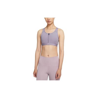 Dri-FIT Swoosh Zip-Front Medium Support Sports Bra Women Underwear Purple DD1206-529