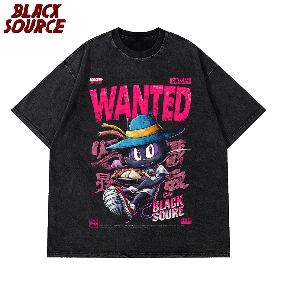 

T High Street Couple T Shirts Casuals Streetwear Men New Summer Japanese Anime Cat Print Tshirt Men Soft Cotton Tshirts Men S
