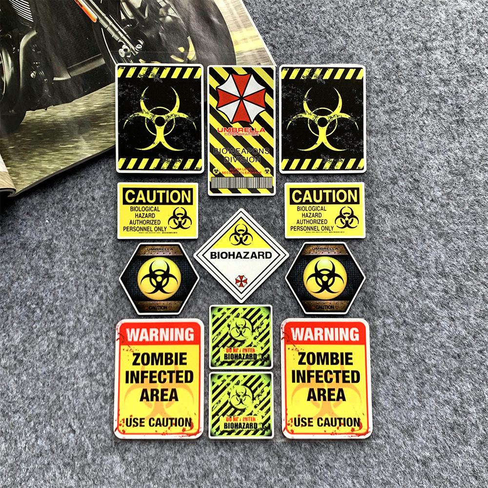 Наклейка на мотоцикл/автомобіль Resident Evil Umbrella: Водонепроникна та міцна наклейка