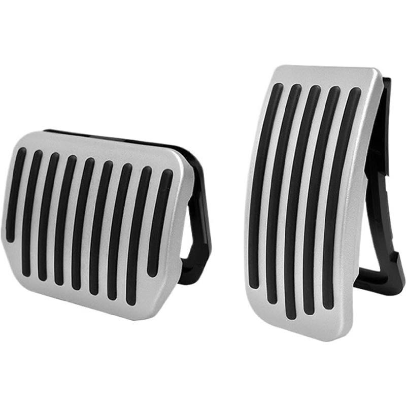 

Fit for Tesla Model Y Launch 2025+ Juniper 2025 Pedals Cover Accesories Aluminum Alloy Accelerator Fit for Gas Fuel Brake(Silver) серебряный