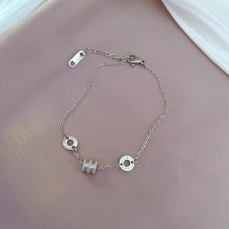 Female Personality Circular Small Waist Letter Bracelet