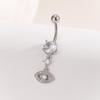 Fashion Zircon Butterfly Belly Button Rings Shiny Crystal Bow Navel Piercing For Women Girls Sexy Belly Ring Beach Jewelry Gifts