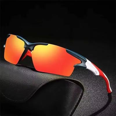 Óculos de Sol Polarizados Homens Mulheres Óculos de Sol Esportivos Óculos de Proteção Óculos de Ciclismo Óculos de Sol Quadrados para Exterior Motocicleta Corrida Pesca