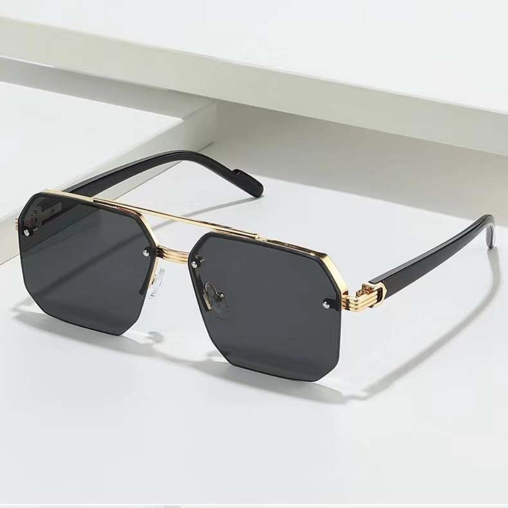 UV400 Women HD Sunglasses Gradient Color Anti-UV Glasses Catwalk Men Zinc Zinc Alloy Sunnies  Daily