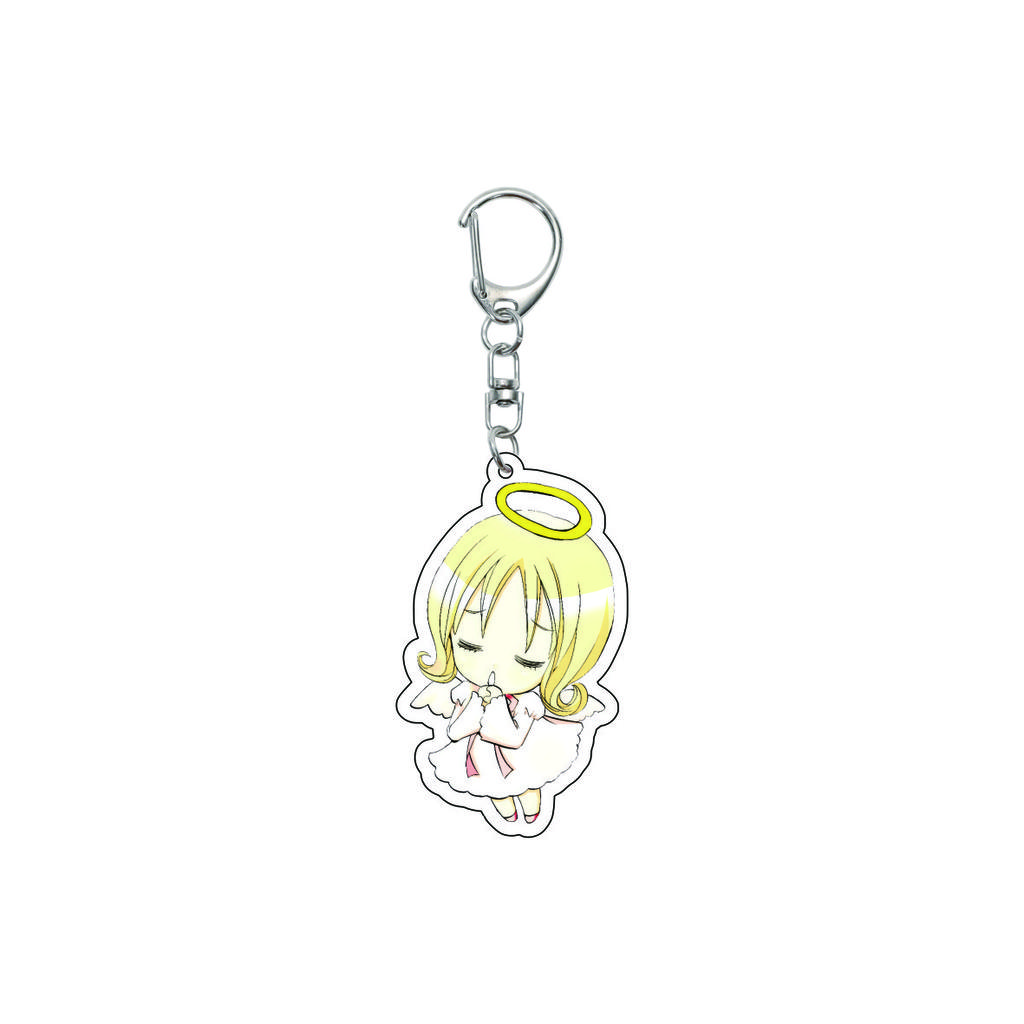 55MM Anime Shugo Chara Keychain Yume Hinomori Kuroya Kaito Haruto Yashiro Key Chain Acrylic Model Plate Christmas Gifts
