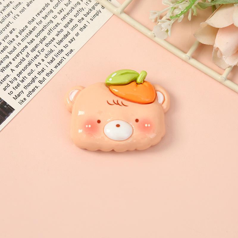 DIY Resin Ornament: Cute Fruit Animal Hat Stickers & Handmade Hair Clip Phone Case Accessories