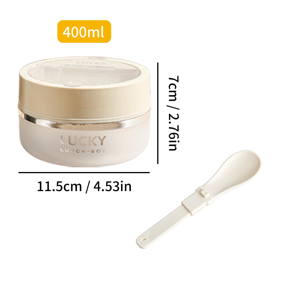 

Портативный прозрачный пластиковый ланч-бокс со складной ложкой, безопасный для микроволновой печи, герметичный, герметичный, фруктовый салат, бенто-бокс