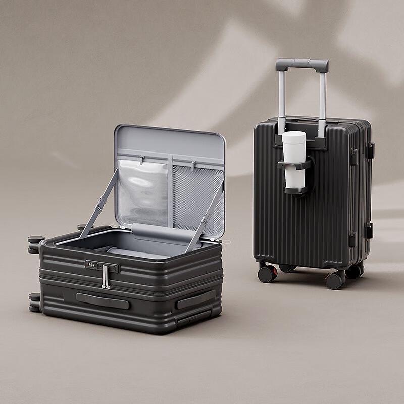 OLOMM Expandable Side-Opening Luggage