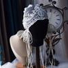 Vintage Bridal Headband French Lace Bridal Headpiece Elegant Bridal Veil  Bridal Event