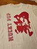 VINTAGE 1990er SCREEN STARS MUCKY PUP JETZT T-SHIRT
