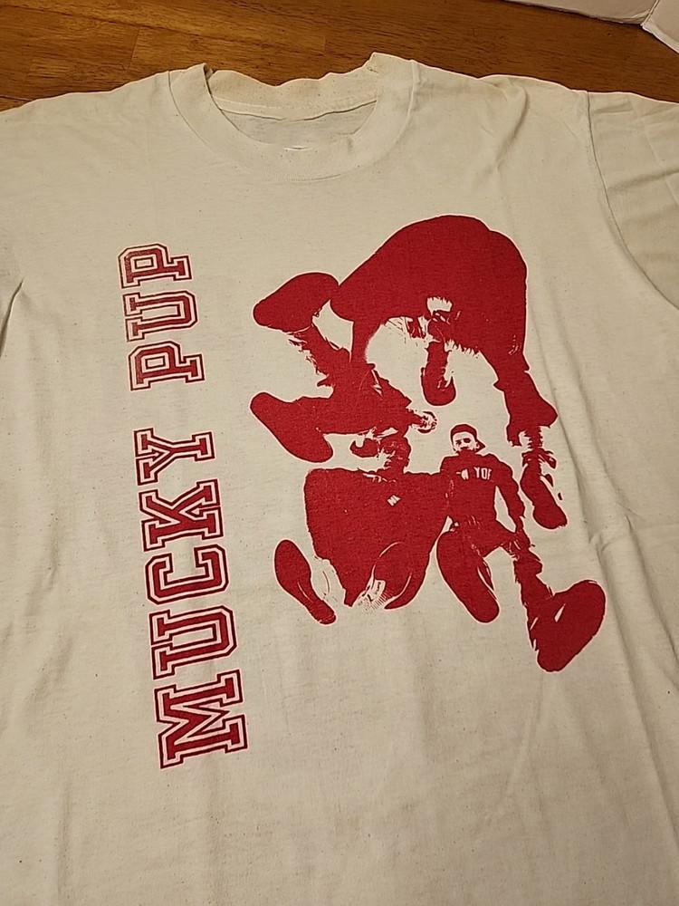 

VINTAGE 1990s SCREEN STARS MUCKY PUP NOW T-SHIRT Unisex T-Shirt XL