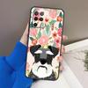 Copertura Artistica per Cucciolo di Schnauzer per OPPO A15 A16 A3S A5S A52 A72 A94 A74 A54 A83 A91 A93 A31 A5 A9 2020 A53 S