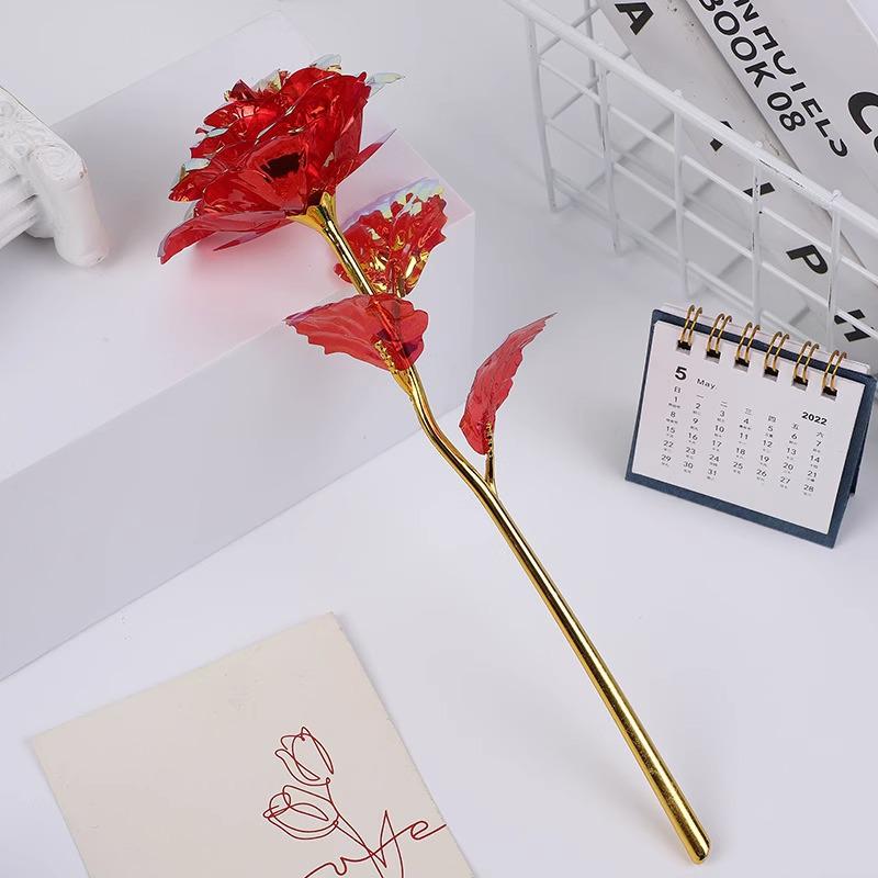 Leuchtender Sternenhimmel Goldene Rose: Romantisches Valentinstagsgeschenk für Ehefrau, Freundin oder Geburtstag der besten Freundin