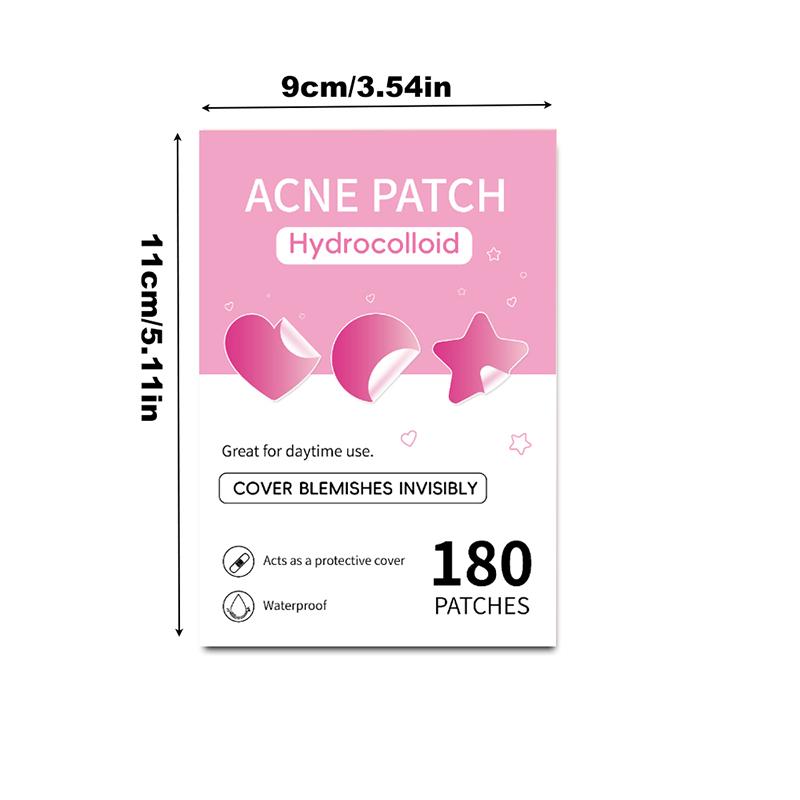 180Pcs Acne Patch Repair Acne Cleansing Invisible Breathable Waterproof Acne Cleansing Concealer Fade Clean