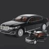 1/24 BMW 760 THE7 Limousine Alloy Miniature Car Diecast Metal Scale Car Model Sound and Light Collection Children Toy Vehicles Gifts