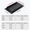 2pcs/set Aluminum Alloy Vents Cover Louver Ventilation Grille Air Vent Decor  Furniture Hardware