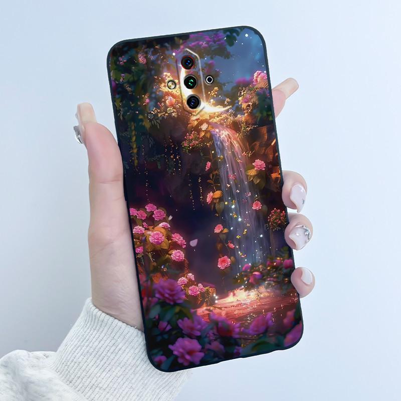 For ZTE Nubia Play 5G NX651J Case Cute Heart Rabbit Black Soft Silicone Shockproof Back Cover For Nubia RedMagic 5G Lite Casing