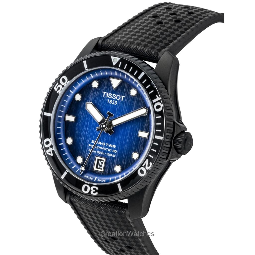 Tissot Seastar 1000 Synthetic Strap Blue Dial Automatic Diver's T120.807.37.041.00 300M Men's Watch