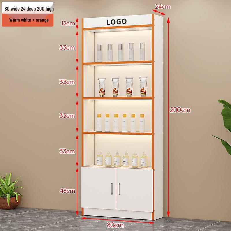 Illuminated Beauty Product Display & Storage Cabinet