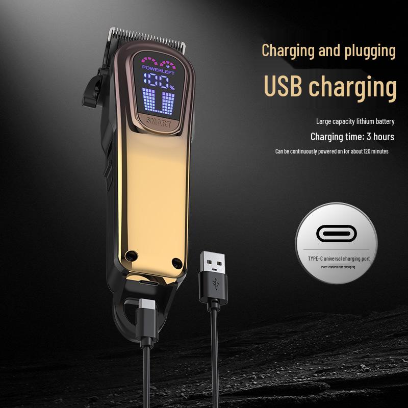 Akıllı Çift Elektrikli Saç Kesme Makinesi Seti - Anne ve Çocuk İçin - Büyük ve Küçük, Type-C Şarjlı ve Dijital Ekranlı