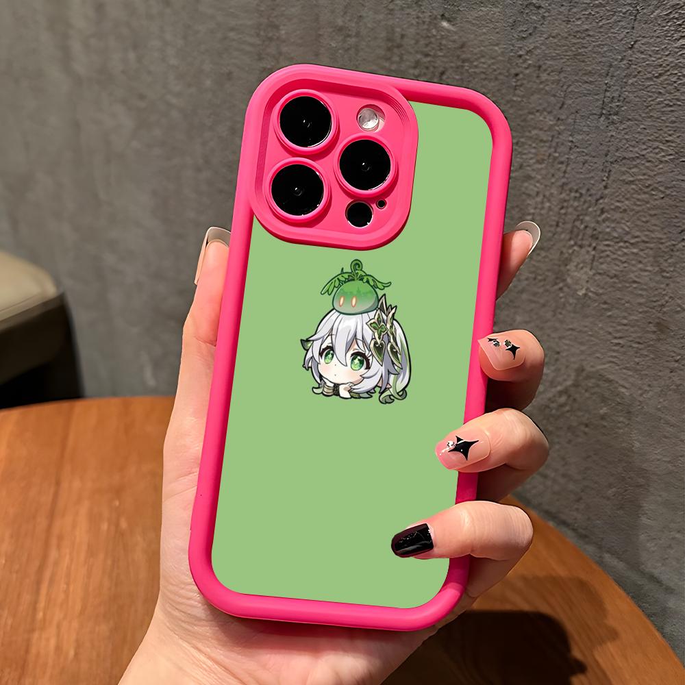 Spiel GI Nahida Dicke TPU Handyhülle für iPhone 17 16 15 14 13 12 11 Air Pro Max Plus Bunte Hülle