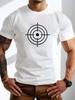 Target Bullseye Simple Front Print Unisexs Crew Neck Short Sleeve Casual Daily Basic Soft Comfort Fit Summer Wear Tee Shirt Top