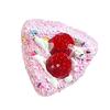 Strawberry Cream Cake Squeeze Toy Stress Relief Simulated Triangle Cake Sensory Toy Home Office Worker Soft Stretchy Dessert Fidget Toy