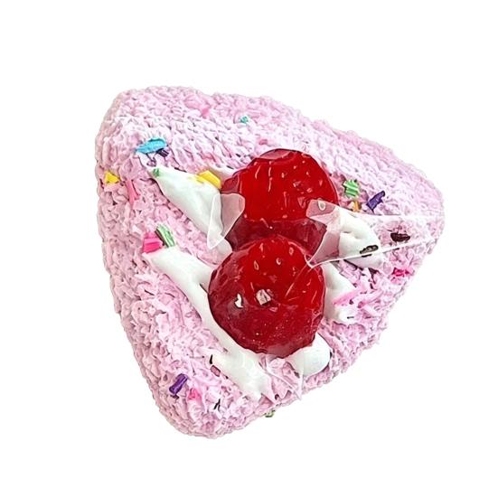 

Strawberry Cream Cake Squeeze Toy Stress Relief Simulated Triangle Cake Sensory Toy Home Office