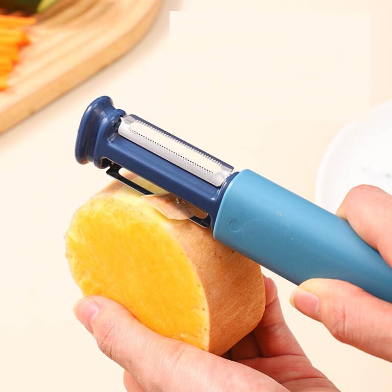 WuTuo 2-in-1 Stainless Steel Peeler & Knife Sharpener