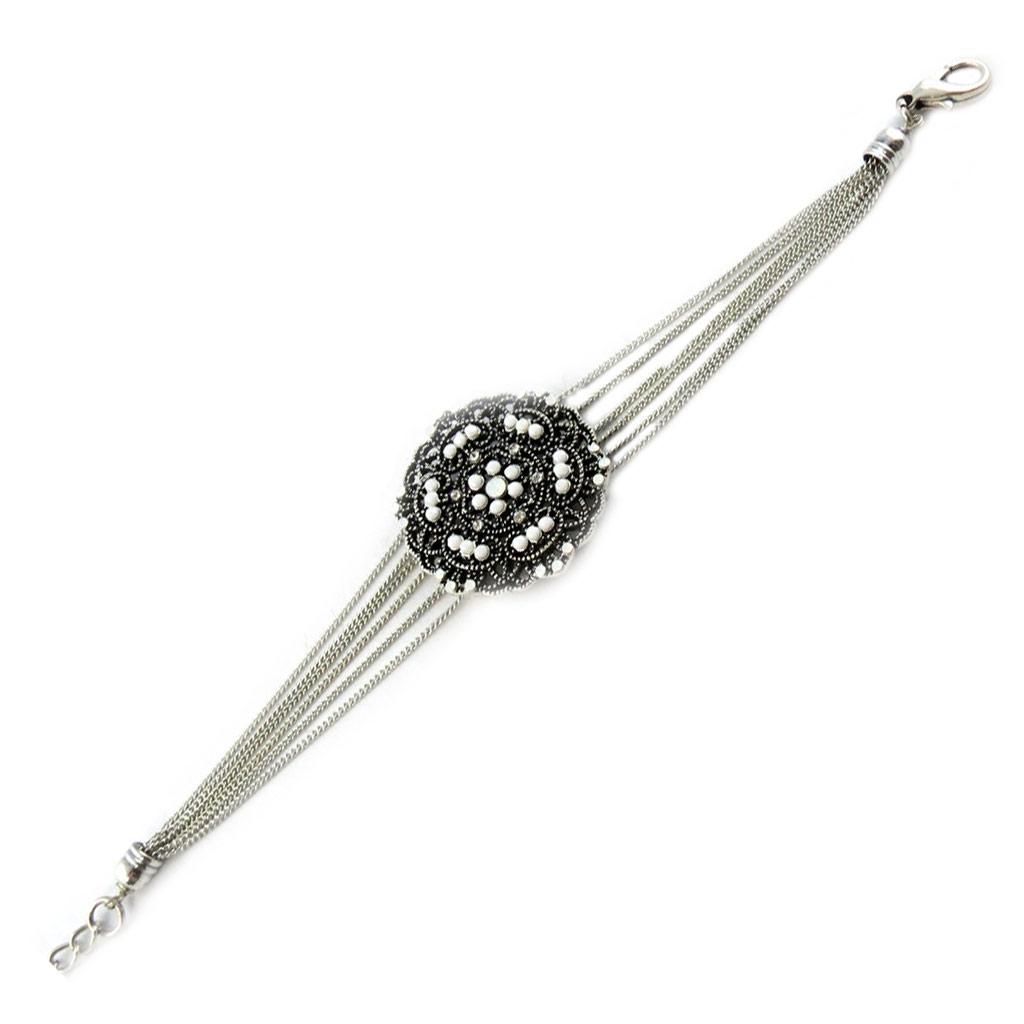 NOA [G0288] - White 'Carmen' Designer Bracelet