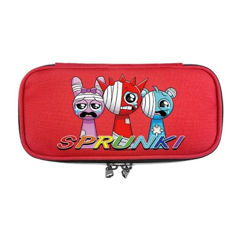 Sprunki Print School Handheld Pencil Case Stationery Box